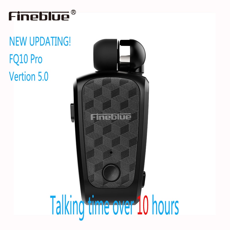 Fineblue FQ-10 bluetooth Earphone retractable Earbuds In-Ear Hand Free with Micphone for IOS XiaoMi Smartphone 10 hour call