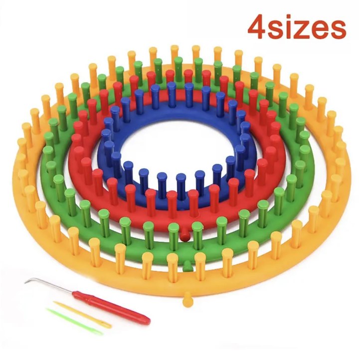 Rectangle Round Knitting Loom Weaving Scarf Sweater Hat Shawl Stitching Knitting Machine DIY Handmade Craft Braiding Tool