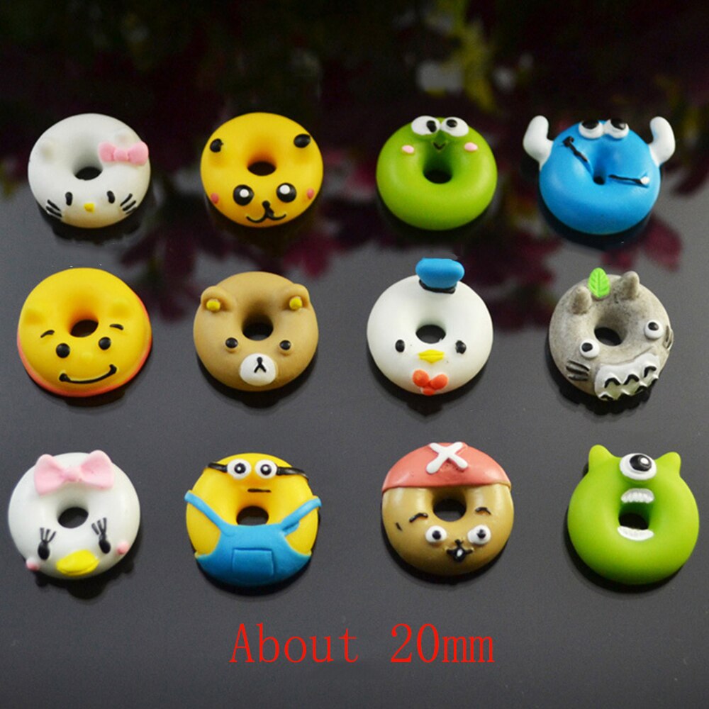 Donut Ergänzungen Charms für Schleim DIY Candy Polymer Füllstoff Hinaus Schleim Zubehör Spielzeug Lizun Modellierung Ton Kit für Kinder