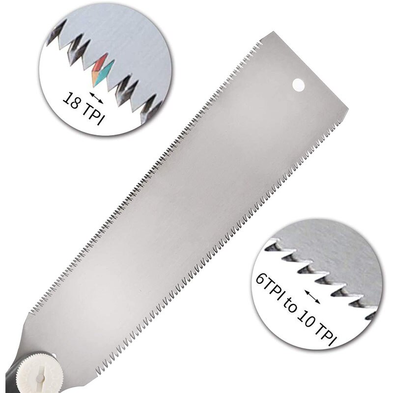 SK5 Hand Saw Japanese Ryoba Saw Double Edge Pull Saw Interchangeable Flush Cut Saw Flexible Blade Handsaw for Woodworking
