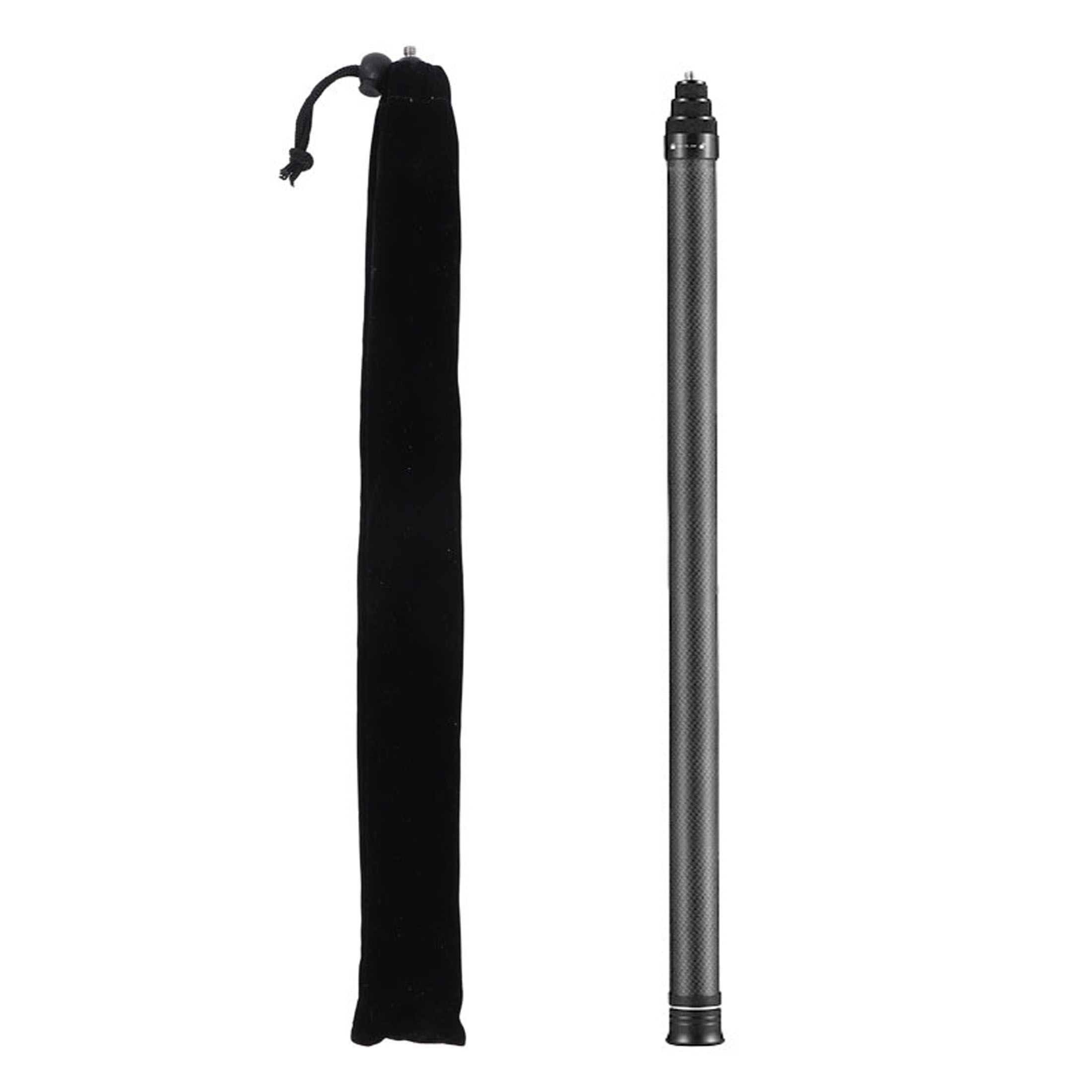 3m selfie-sticks für instagram, 360 x5 x4 x3, 118 zoll lange, unsichtbare carbonfaser-verlängerungsstange für instagram 360 x/one  x2: Schwarz