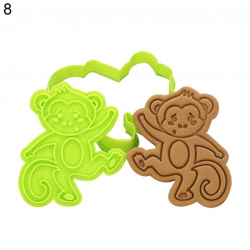 Forest Animals Cartoon Biscuit Mold Pressing Type Household Cookie Baking Tool: 8