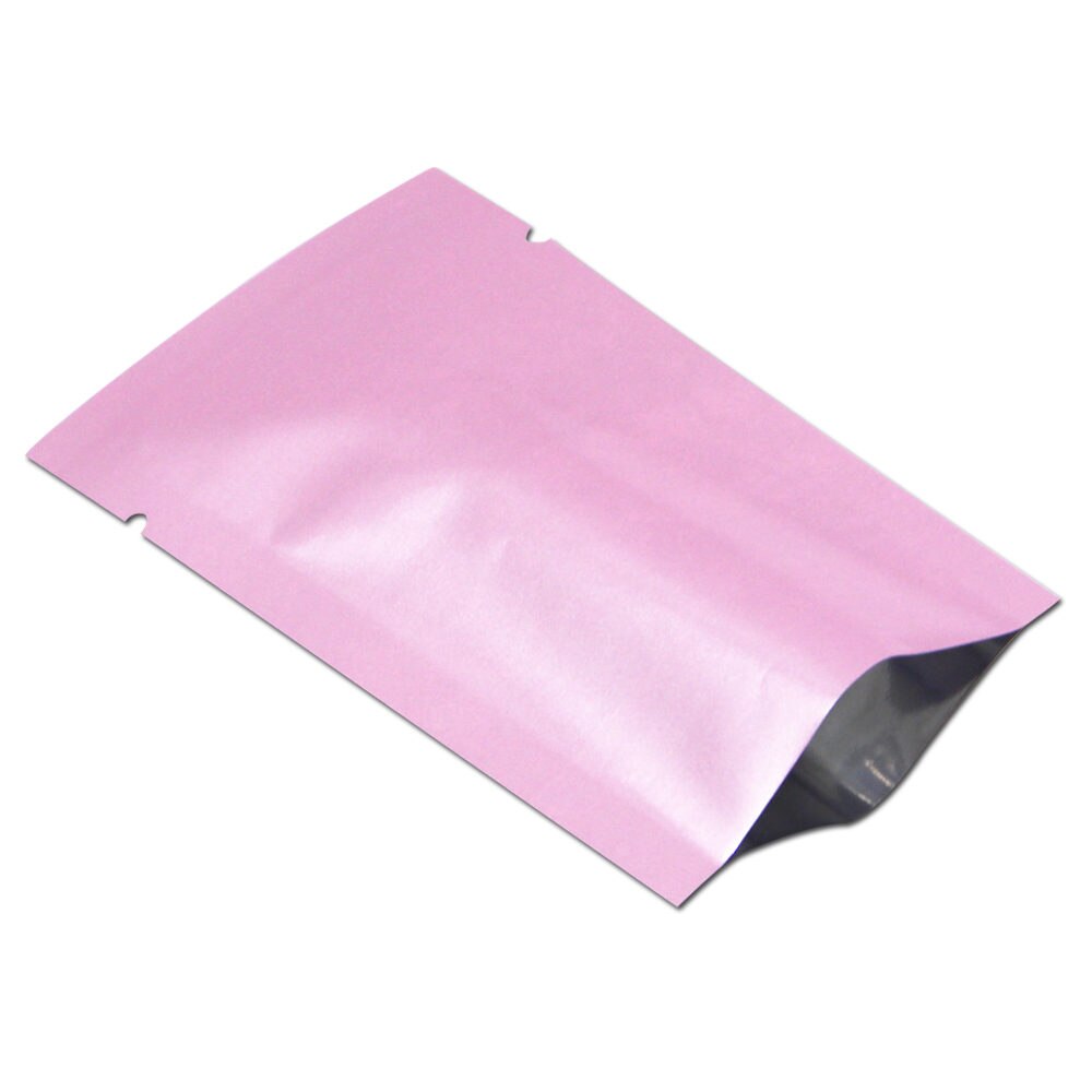 300Pcs 6x9cm Bunte Aluminium Folie Verpackung Tasche Snack Kaffee Lagerung tasche Lebensmittel Grade Mylar Pouch Open top Wärme Dichtung Vakuum Tasche: Glossy Pink