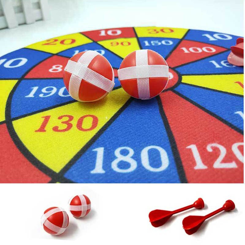 Divertenti giochi di freccette per feste Set di piatti in tessuto Sport doppio bersaglio freccette freccette tavole giocattoli per bambini giochi di caverne per adulti carta morbida