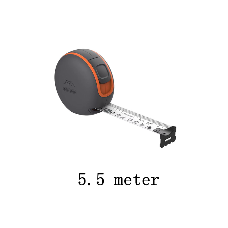 Youpin JIMI HOME Maßband, beschichtetes Maßband, 5,5 m/3,5 m, automatische Selbstverriegelung mit Bremsknopf, verschleißfestes Stahlmaßband: Black