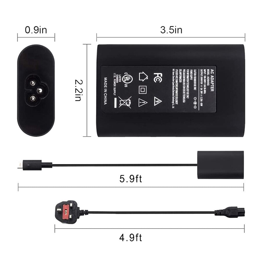 Usb -c 45w typ-c laddare adapter för dell xps 13 9365 9370 7390 9380, latitude 7389 7275, plats 8 pro 5855, 492- bbuu ,la45 nm 150