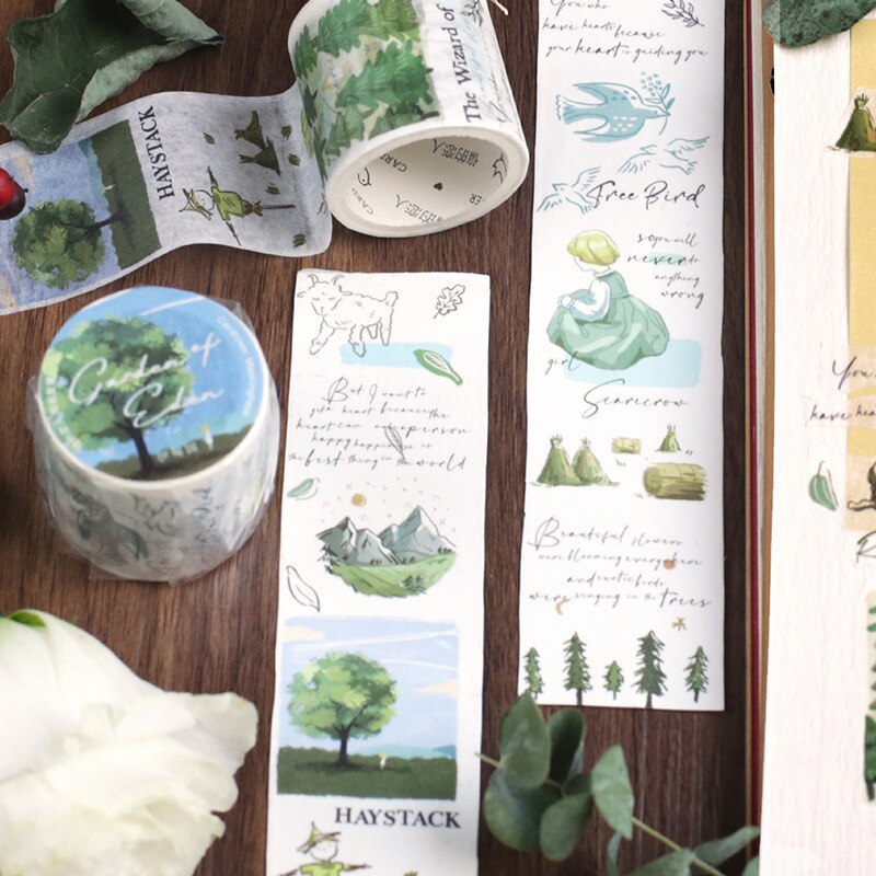30mm*3m Kawaii Cute Swan Lake Garden Washi Tape Stickers Scrapbooking Masking Tapes School Office Supplies Bullet Journal sl2878