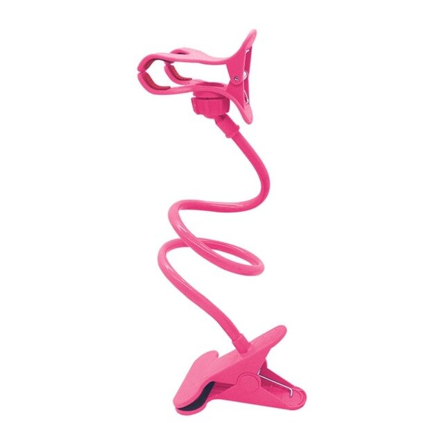 Universal Telefon Halter Flexible 360 Grad Clip für Mobile Handy Halter Faul Bett Desktop Halterung Montieren Stand Schreibtisch Halterung: Pink