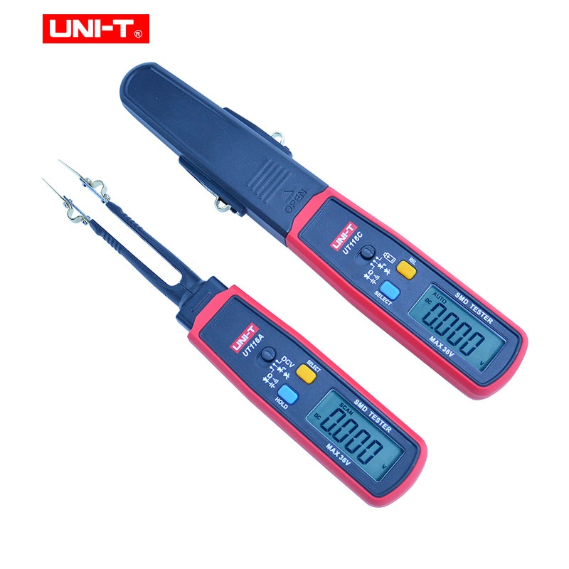 UNI-T Smd Tester UT116A UT116C Multimeter Auto Range Weerstand Capaciteit Diode (Rcd) Led Zener Dcv Continuïteit Batterij Tester