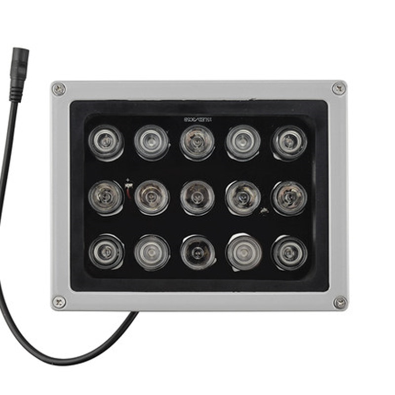 CCTV Fill Light 15Pcs Array IR illuminator infrared lamp night vision 850nm IP65 Metal Outdoor Waterproof CCTV Leds For Camera