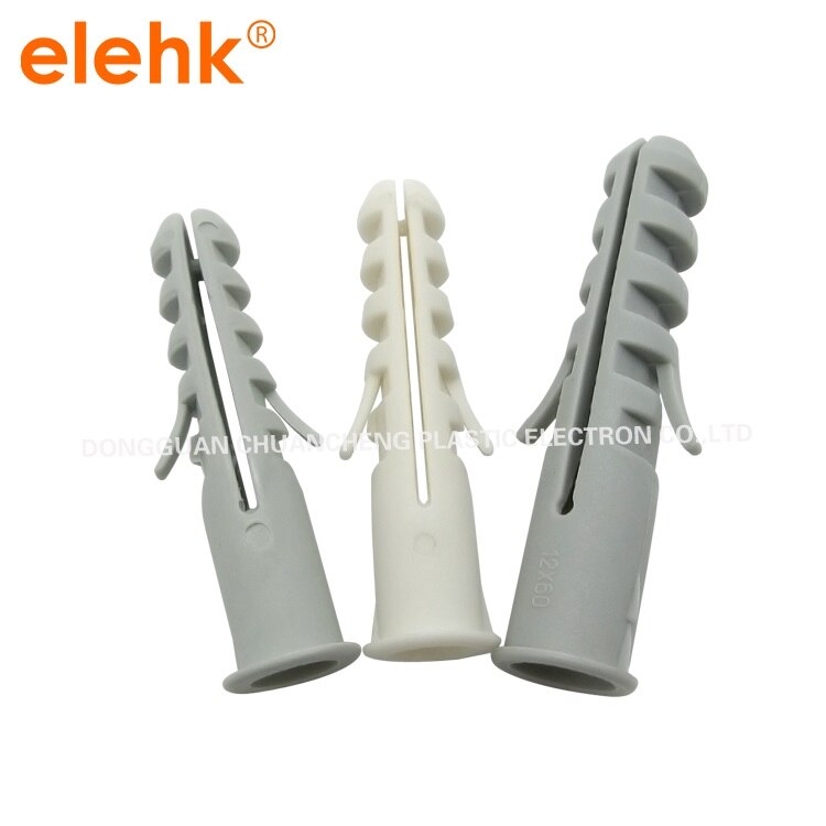 100pcs 14x75mm Nylon Wall Plug Expansion Anchor Bolt (Drill Dia 14mm)