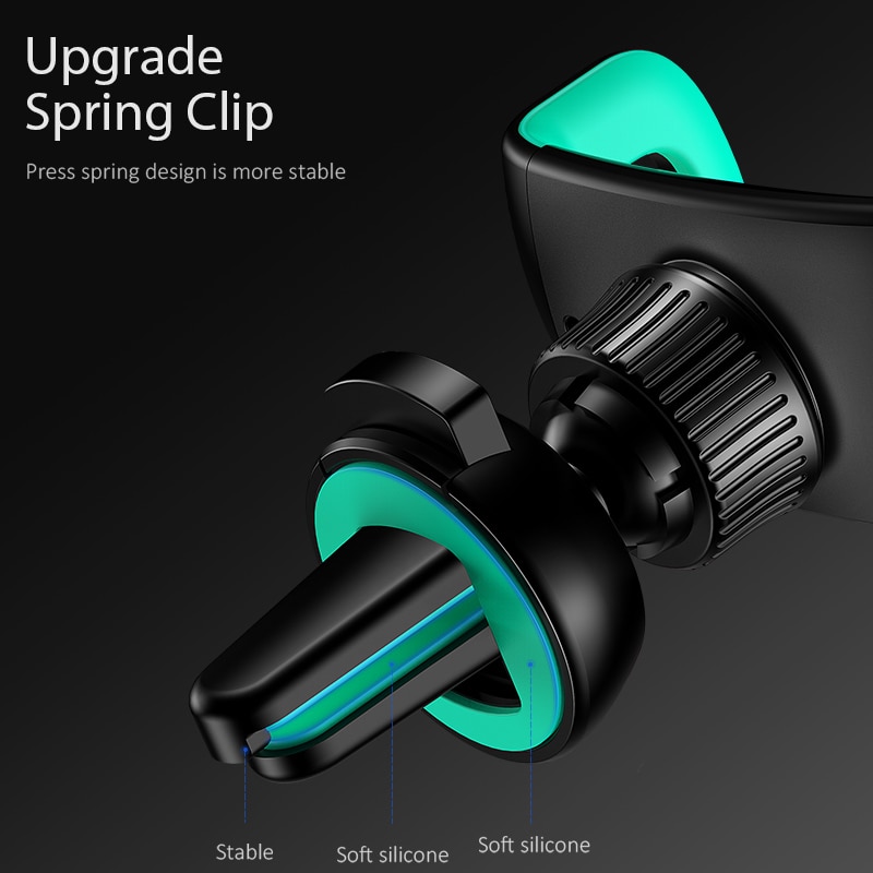 Car Phone Holder for iPhone XS X 8 7 6 5,USAMS 360 Rotation Car Holder for Phone in car Air Vent Mount Holder for Samsung Xiaomi