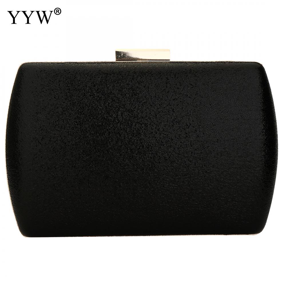 Clutch Bags For Women Gold Evening Bag Luxury Handbags Women Bags Solid Black Silver Party Shoulder Bag: black