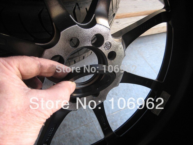 60.1-57.1mm 4 stk/sæt sorte plastik hjulnav centreringe brugerdefinerede størrelser tilgængelige hjul fælg dele tilbehør detail &amp;