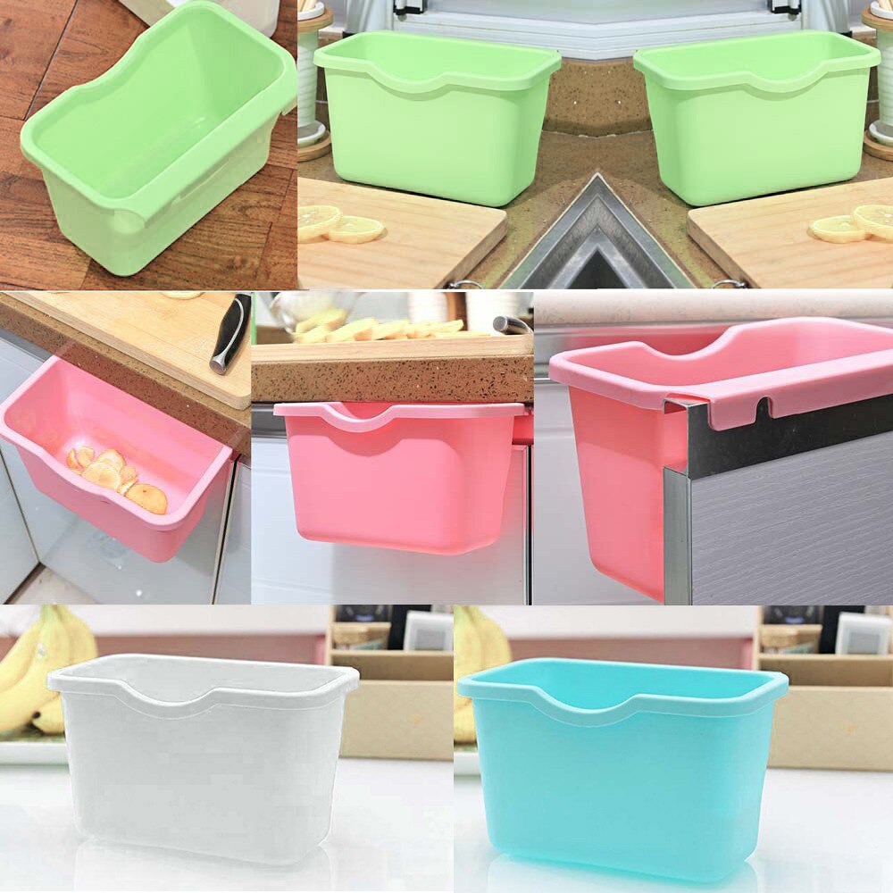 Multifunction Environmental Hanging Kitchen Cabinet Door Trash Rack Style Storage Garbage Boxs Container Desktop Trash Bin