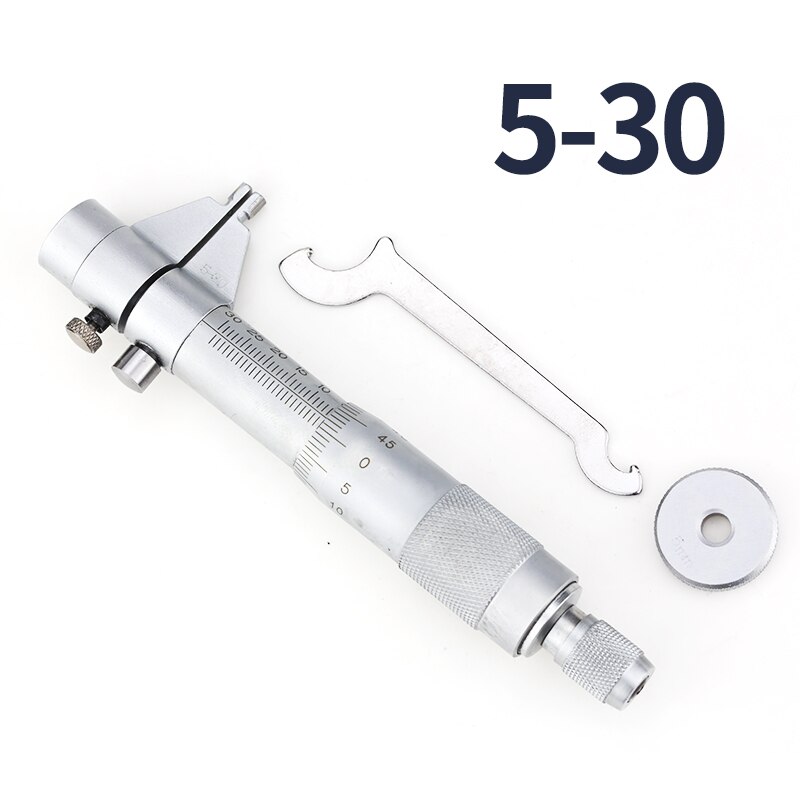 Indvendig mikrometer indvendig diameter måleværktøj skrue hårdmetal måler høj præcision metrisk indvendig diameter måler måleværktøj: 5-30mm indeni