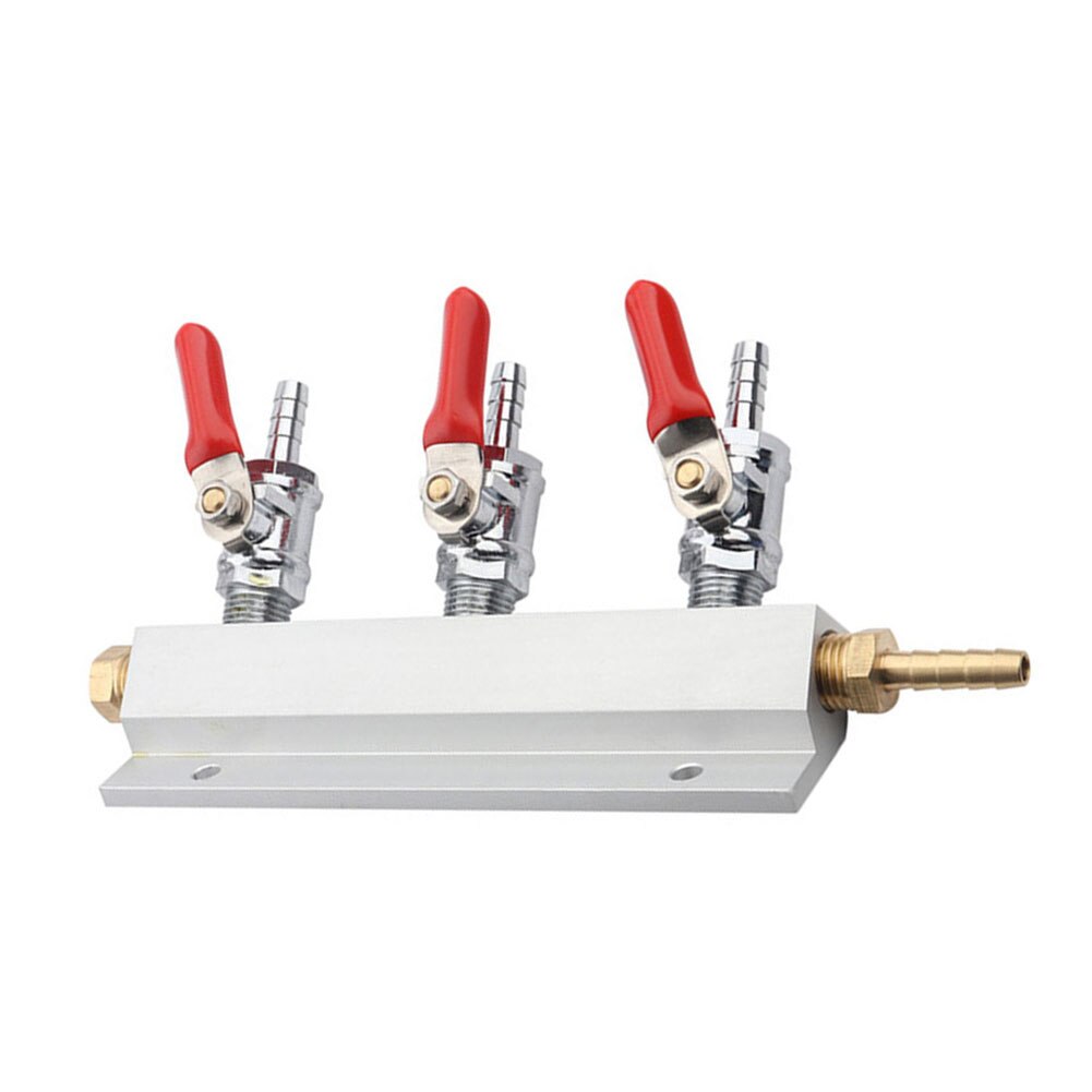 2/3/4 Manieren CO2 Splitter Gas Distributie Thuis Brouwen Tapbier Blok Spruitstuk Door Een Enkele CO2 Tank voor Meerdere Vaatjes.: 3 Ways