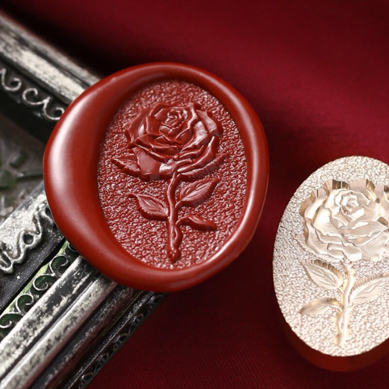 Wax Seal Stamp Retro Antique Sealing Wax Scrapbooking Stamp Head Metal Plant Seal Flower Craft Diy Wedding Decorative Invitation: 5