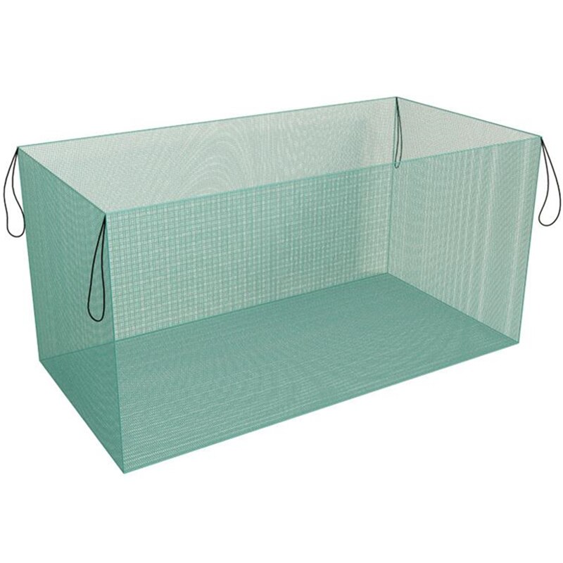 Red de malla para redes de pesca, jaula de malla pequeña para captura de peces, para acuicultura, estanque, cultivo de peces, jaula cuadrada para acuario, enmalle