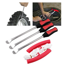 3 Sets Carbon Steel Disassemble Reinstall Motorcycle Tires Rim Protection Heavy Duty Spoon Tire Iron Kit Remove Tyre Tools