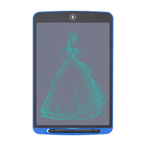 12inch LCD Electronic Tablet Drawing Writing Board Notepad for Kid Graffiti: Blue Thick Pen
