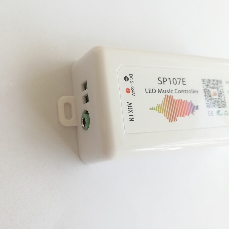 SP107E DC5V-24V Music LED Controller full color RGB SPI Control by phone APP Bluetooth-compatible for WS2812 LED Strip Light