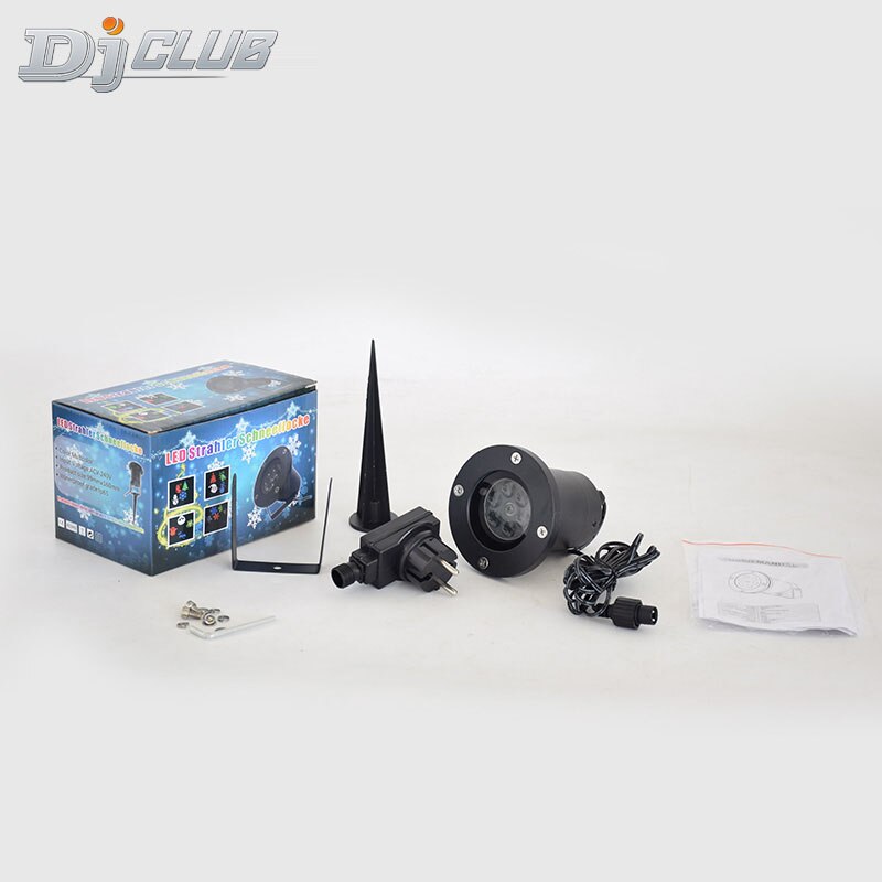 Led Outdoor Projector Gobo Led Lights Snow Projection Waterproof Landscape Decorative Lighting For Year Xmas Party