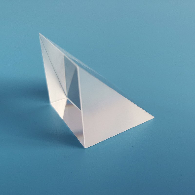 Optical Glass Prism 20*20*20mm Right Angle Triangular Crystal Prism Internal Reflecting Prism Lens For optical equipments
