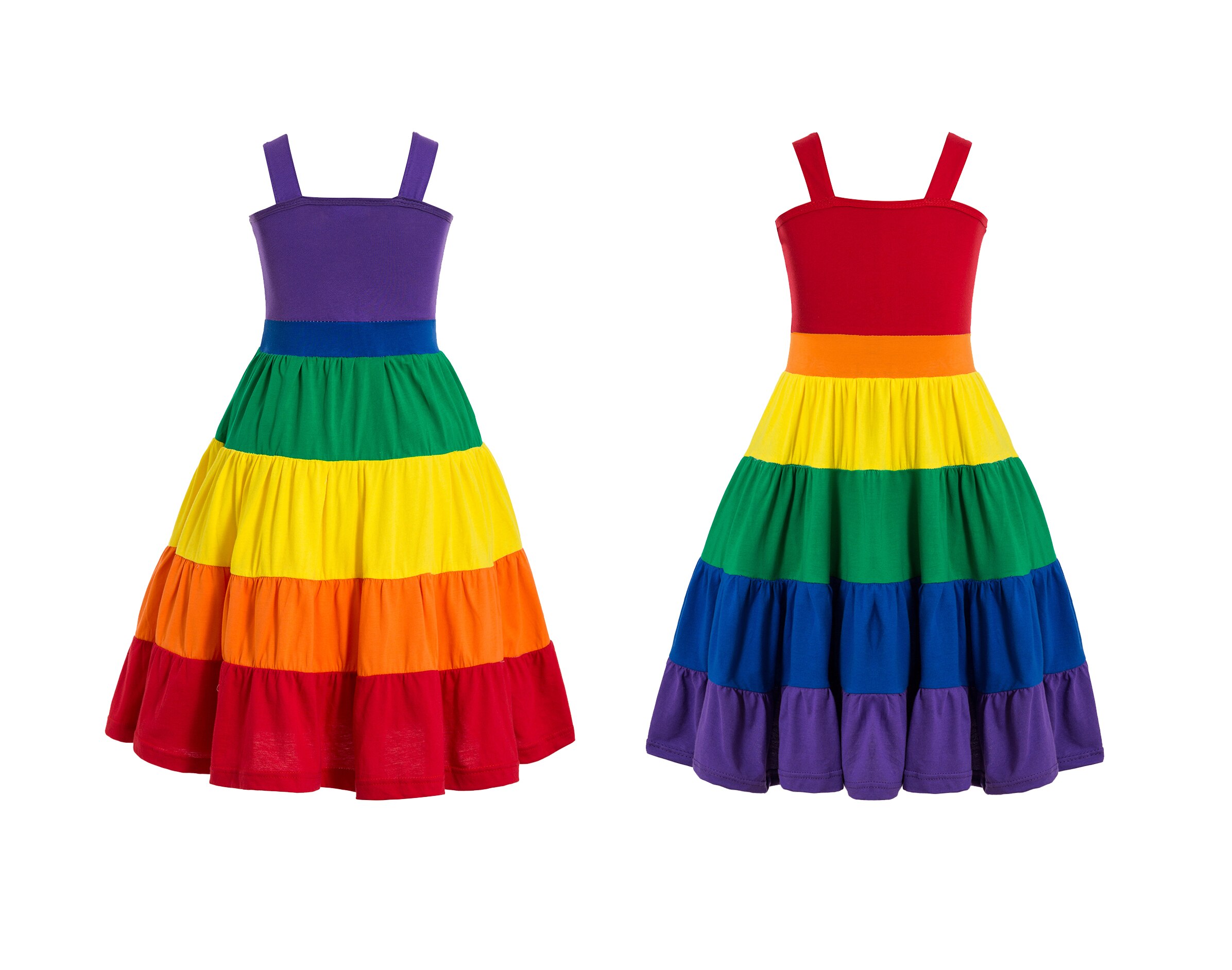 Regenboog verjaardagsfeestje jurk jojo siwa tutu jurk verjaardag regenboog jurk meisjes regenboog twirl jurk feestjurk twirly jurk