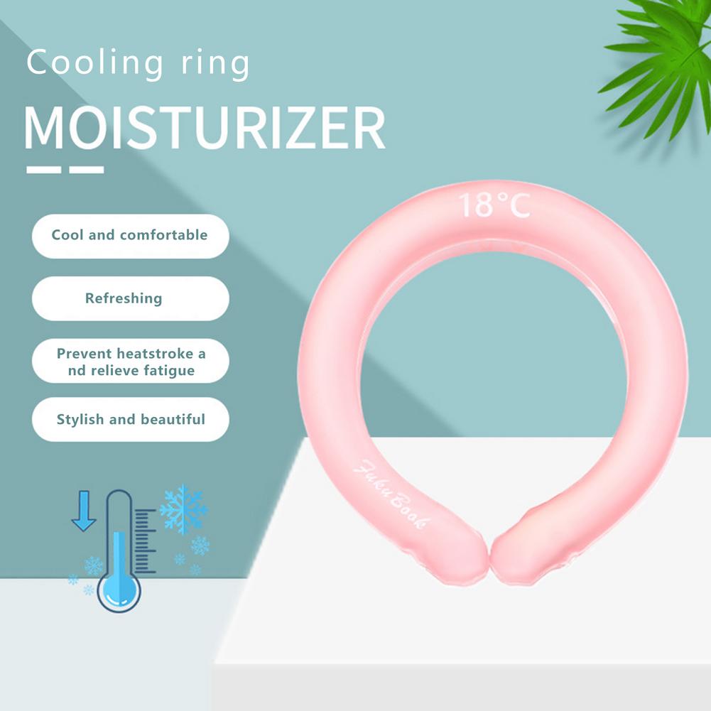Neck Cooling Ring Summer Heatstroke Prevention Ice Cushion Tube Portable Travel Pillow Inflatable Neck Pillow U Shape