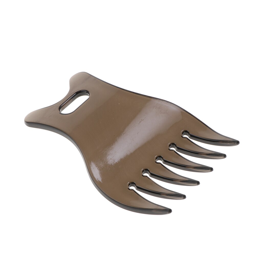 Peigne Afro lisse pour hommes, brosse à cheveux en plastique