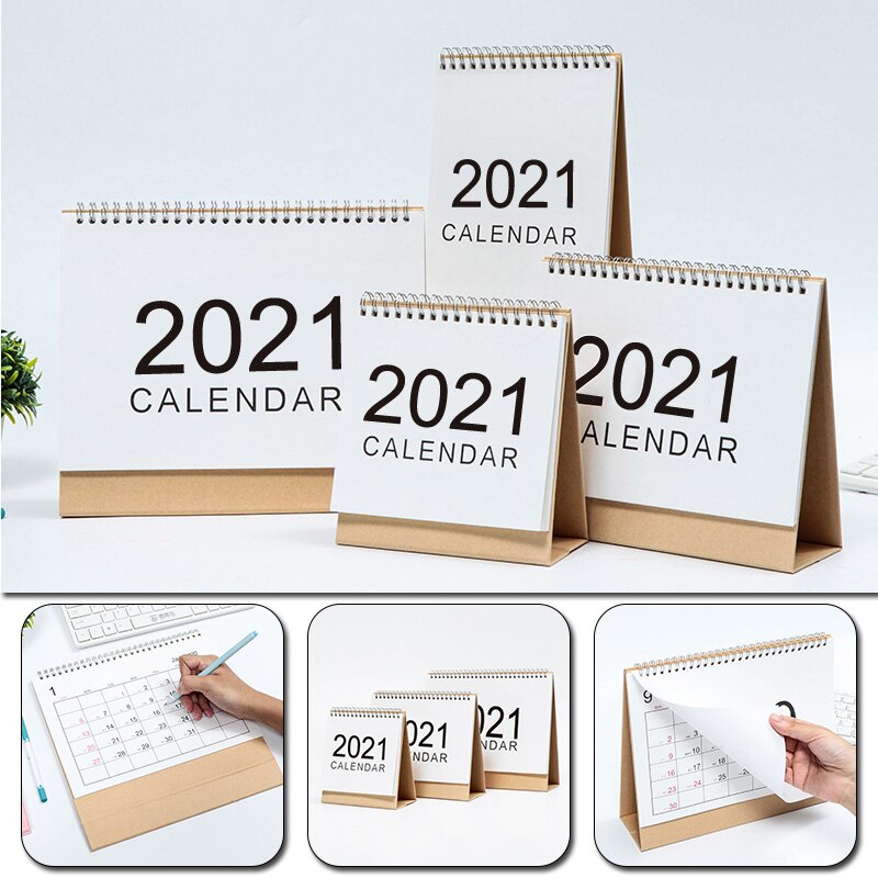 Simple Desktop Calendar Daily Schedule Table Planner Yearly Agenda Organizer Christmas Calendar Office Desk Decoration