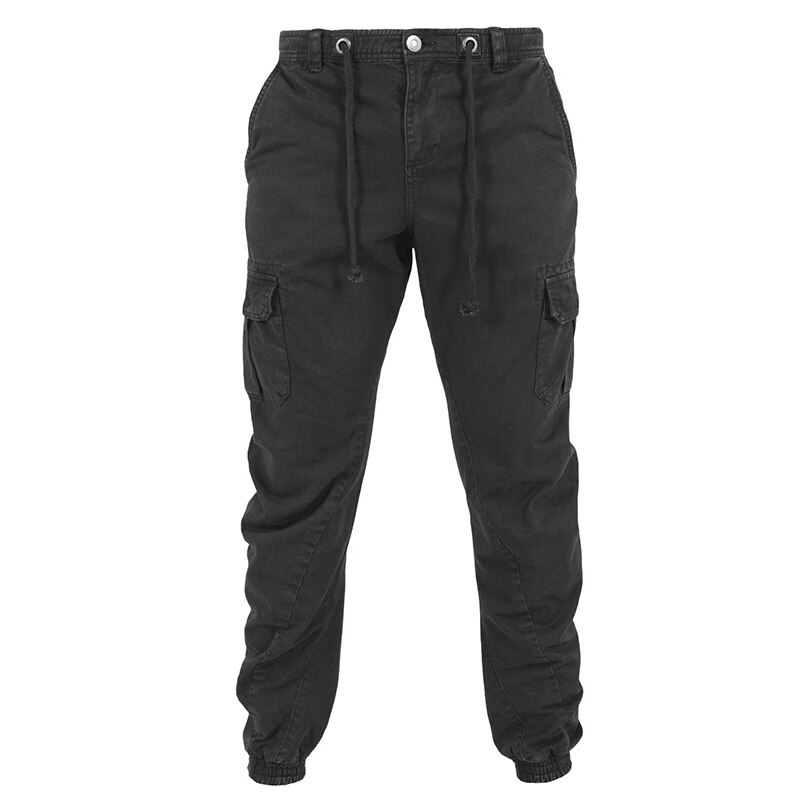 Men Casual Pants Sportswear Joggers Trousers Black Fitness Gym Clothing With Pockets Leisure Sweatpants: B / XXXL