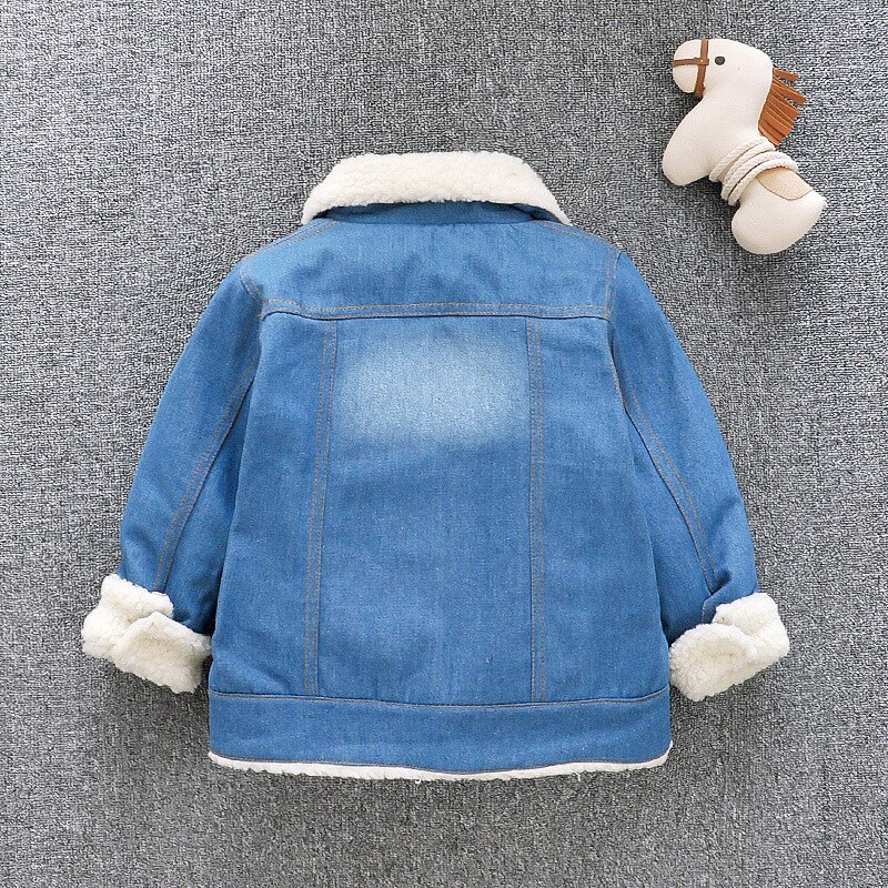 bébé garçons filles Denim veste enfant en bas âge enfants hiver épais vêtements d'extérieur jean manteau enfants automne coton vêtements