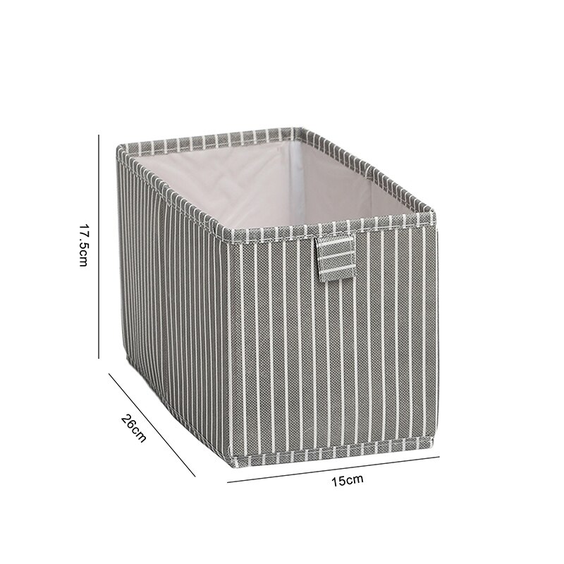 Cube Opvouwbare Non-woven Opbergdoos Voor Kinderen Speelgoed Organizer Garderobe Afwerking Bins Kleding Ondergoed Shirt Opbergdozen: 27x15x17cm-4