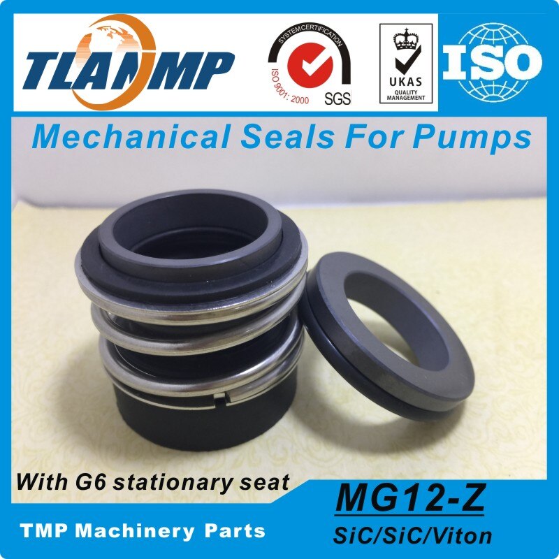 MG12-24 , MG12/24-G6 , MG12/24-Z Burgmann TLANMP Mechanical Seals with G6 Stationary Seat (Material:SiC/SiC/VIT Q1Q1VGG)
