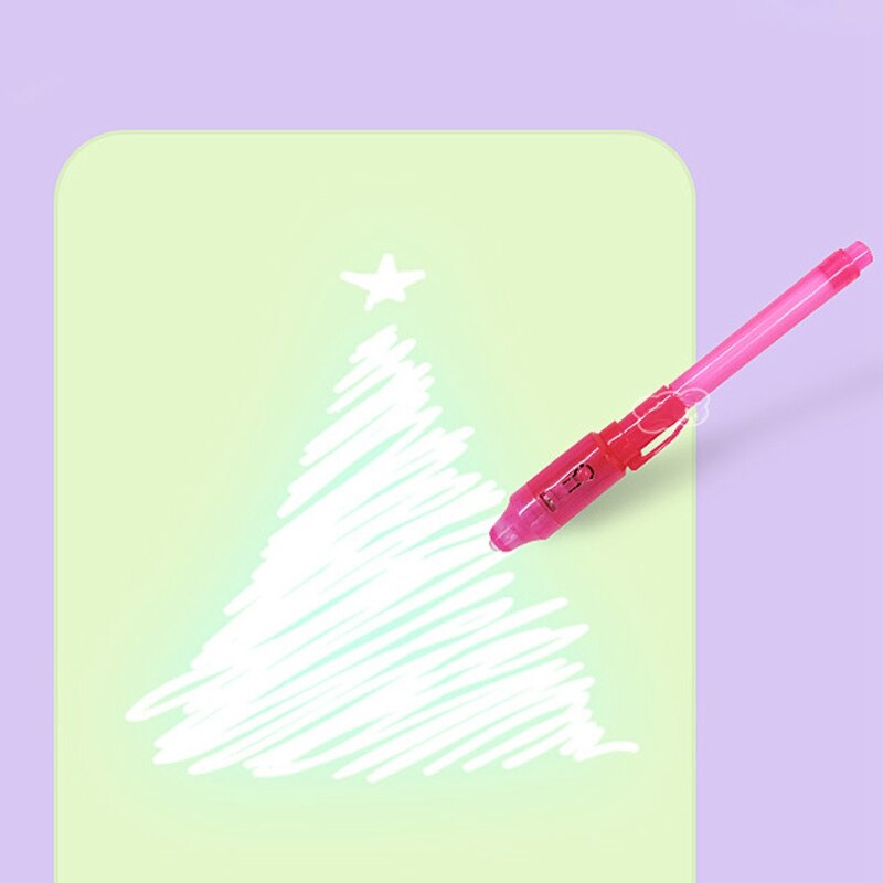 A5 Educatief Speelgoed Tekentafel Tablet Graffiti Led Lichtgevende Magic Ruwe Met Licht-Fun 1Pc