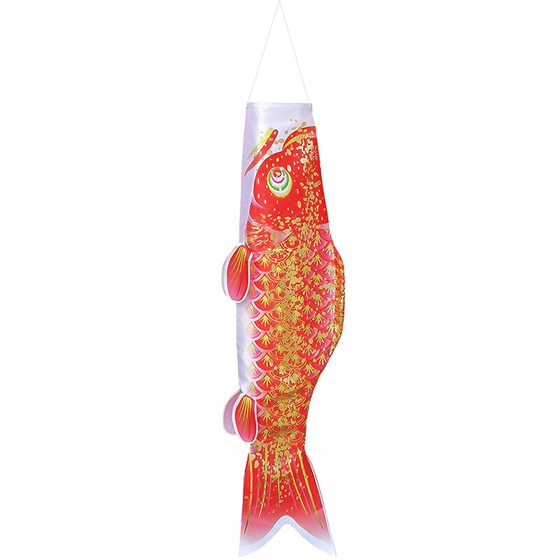 40/50/70cm Japanese Carp Windsock Streamer Fish Flag Kite Cartoon Fish Colorful Windsock Carp Wind Sock Flag Koinobori