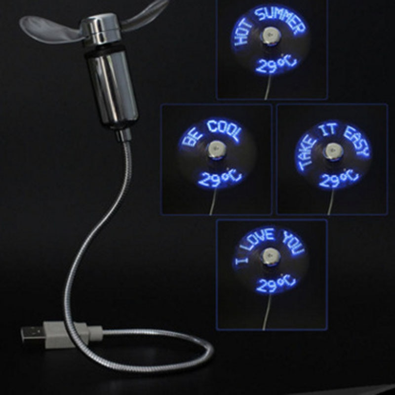 Ventilatori USB Display della Temperatura Regalo Creativo Con La Luce del LED Cool Gadget