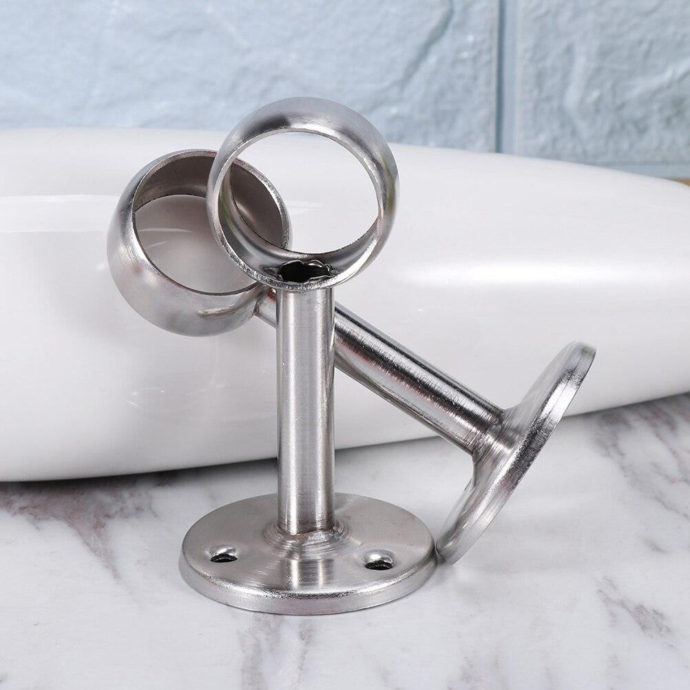 6pcs Stainless Steel Wardrobe Rod Rail Closet Rod ... – Vicedeal