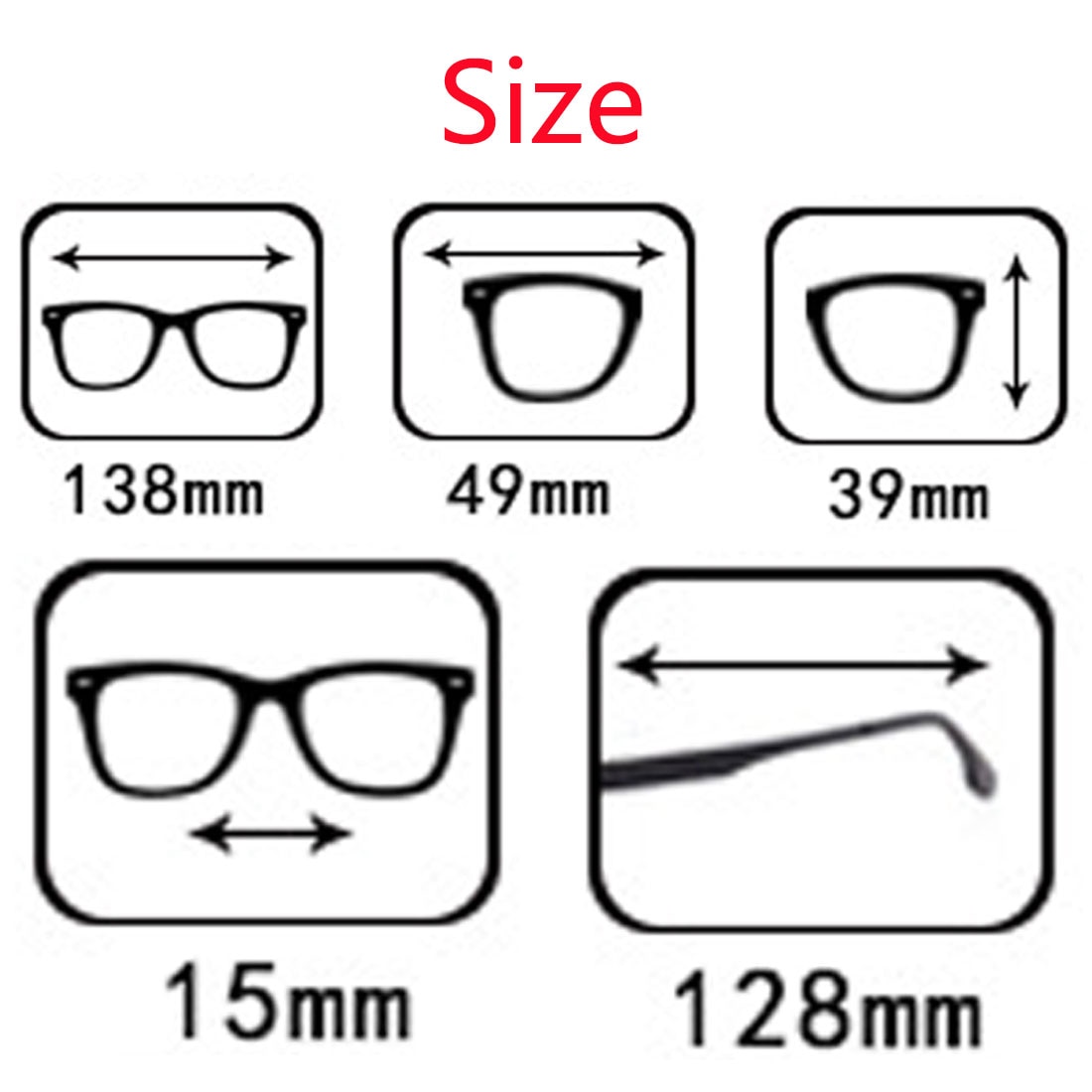 Lunettes de lecture à 1pc verres grossissants, portables pour parents presbytes, grossissement de 100-400 degrés