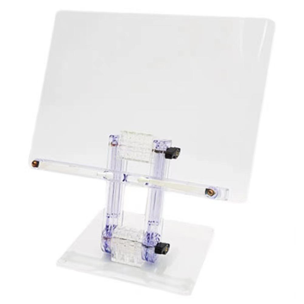 Multifunctional transparent adjustable acrylic holder for ipad reading book stand holder school stationery