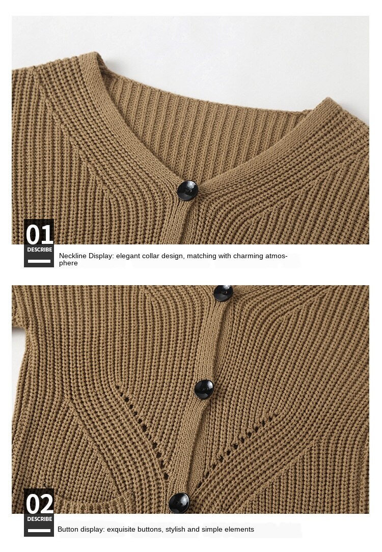 Suéter largo para niños y niñas, abrigo de 10 a 12 años, ropa de otoño, cárdigan grueso de punto para adolescentes