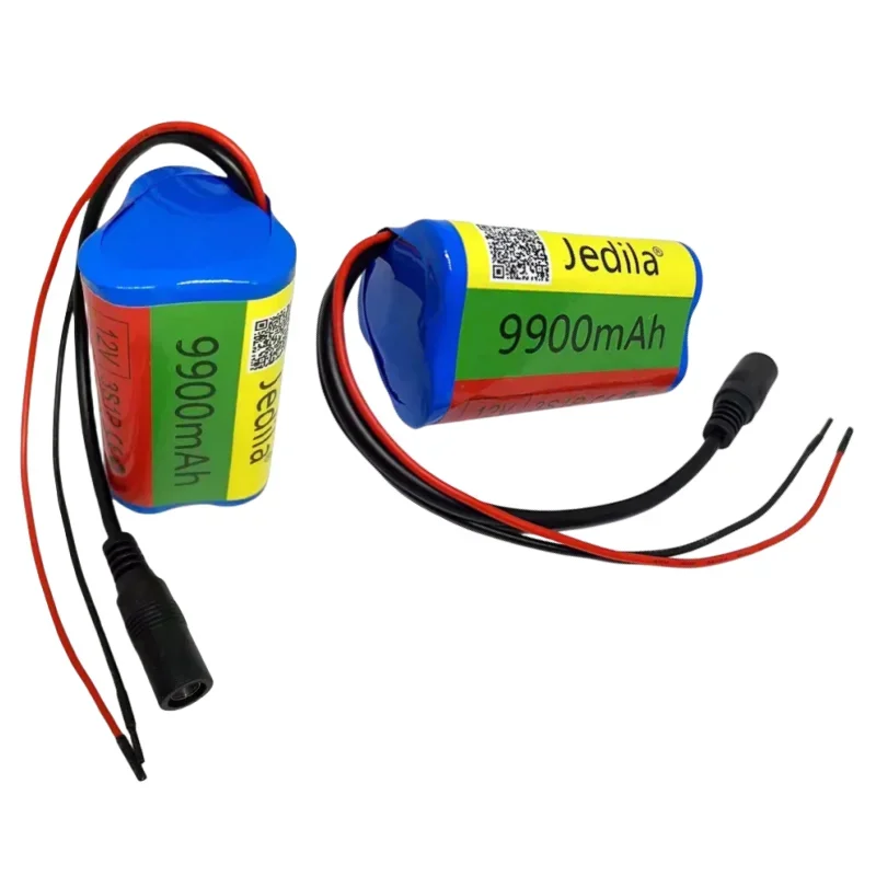 High Capacity 12V 9900mAh 3S1P Lithium Battery 18650 Lithium Battery Pack Protects The Rechargeable Board. 12.6V1A Charger.