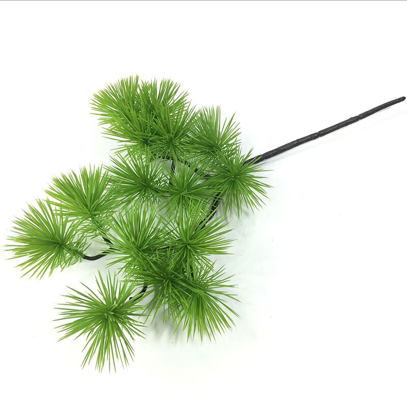 Artificial Plants Green Pine Needle Branches Christmas Tree Wedding Shop Decor DIY Flower Arrangement: Light Green