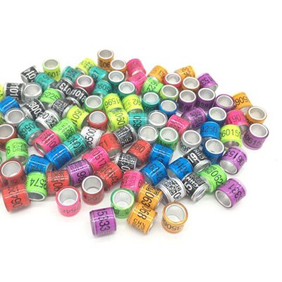 pigeon training supplies aluminium rings for pigeons leg rings identify dove bands 8mm CHN: Multi