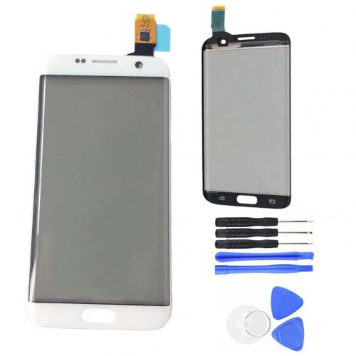Vervanging S7 Edge Display Front Touch Screen Digitizer Onderdelen Voor Samsung Galaxy S7 Rand G935 Display S7 Edge Телефон Сенсорный: WHITE