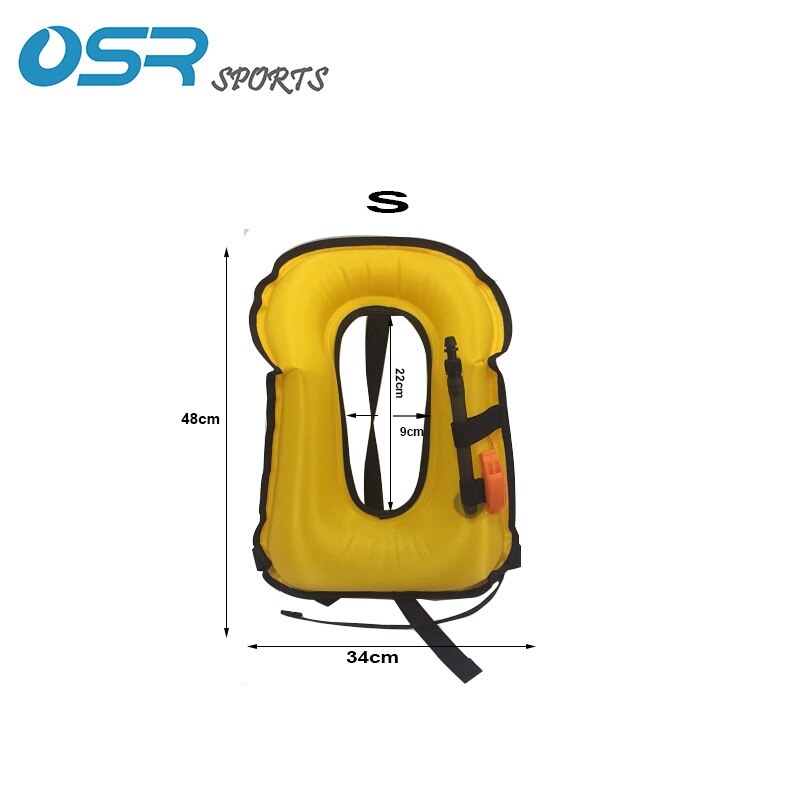 Lo snorkeling Maglia in nylon con materiale di TPU fischio incluso: S