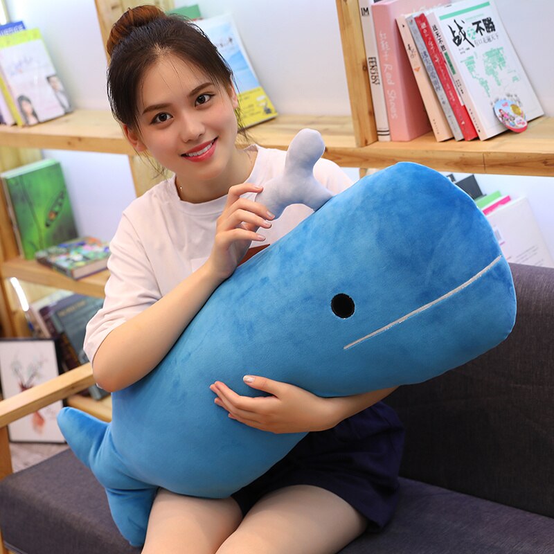 Lange Zachte Dier Cartoon Kussen Kussen Leuke Kat Walvis Dinosaurus Knuffel Gevuld Mooie Unieke Kid Brinquedos