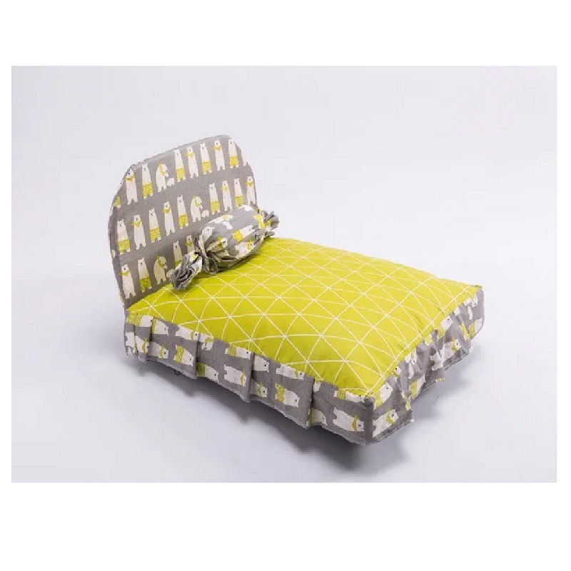 Mini hundsäng dubbel användning varm lyxlig liggunderlag för husdjur halkfri andningsbar tvättbar mattfilt